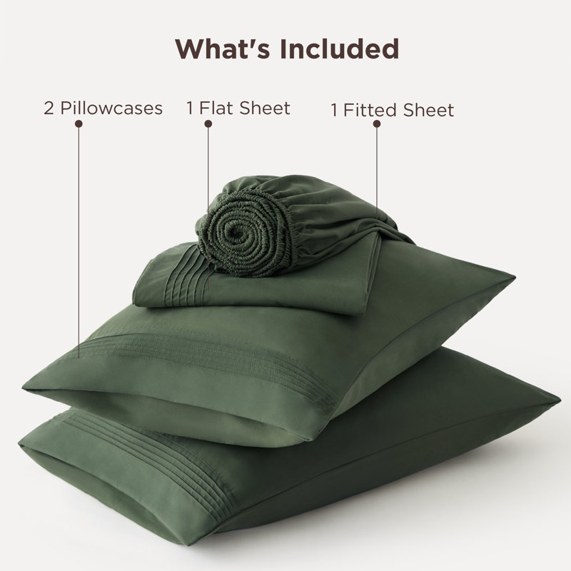 Bedsure Deep Pocket Sheet Set - Fits Mattresses Up to 21 Inches Thick -  GentleSoft Bed Sheet set, Moisture Wicking, Soft & Cooling Bed Sheet & Pillowcases, Easy & Secure Fit