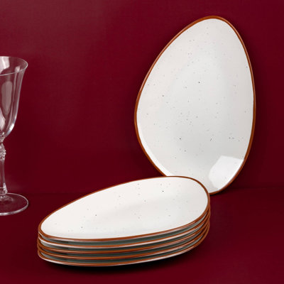 Porcelain Platter | Triangle Plate-11.4x7.5"