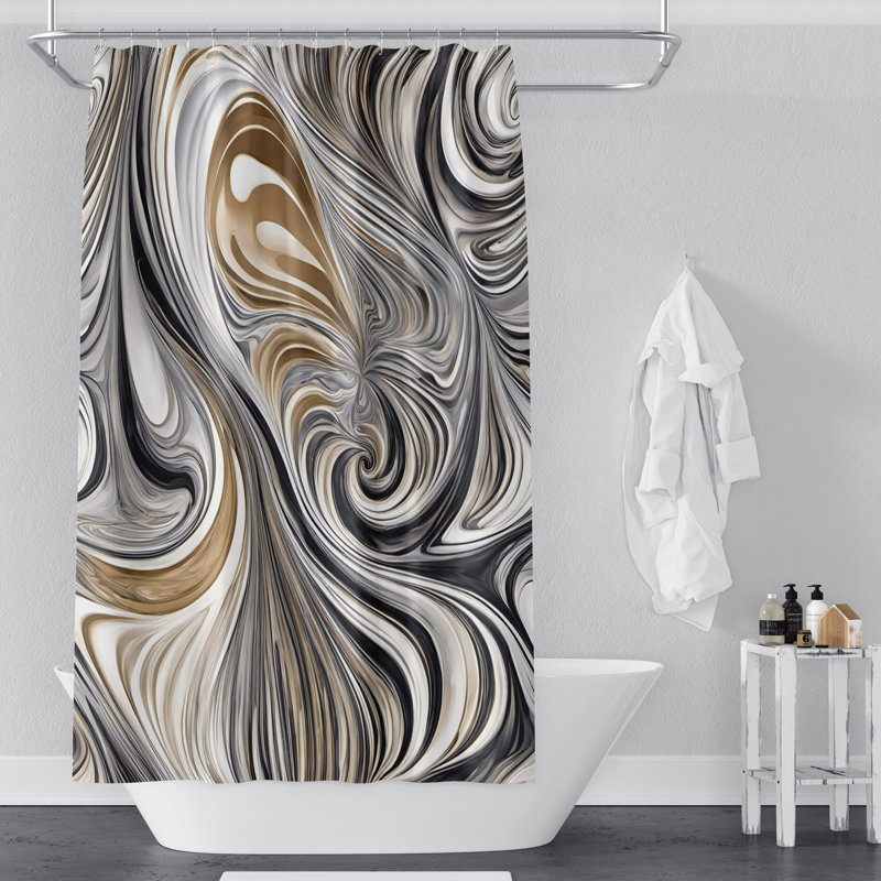 Rideau de douche Figlia, H 72 po x l 70 po