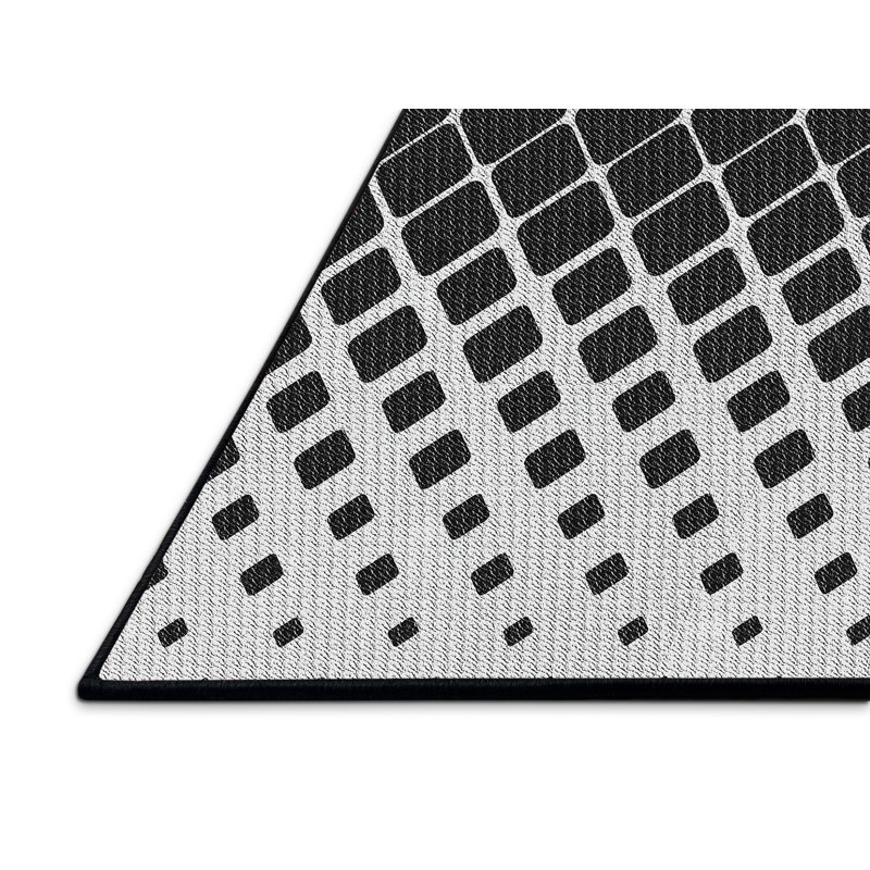 Tapis noir / gris Power Loom, Rectangle 5 pi x 7 pi