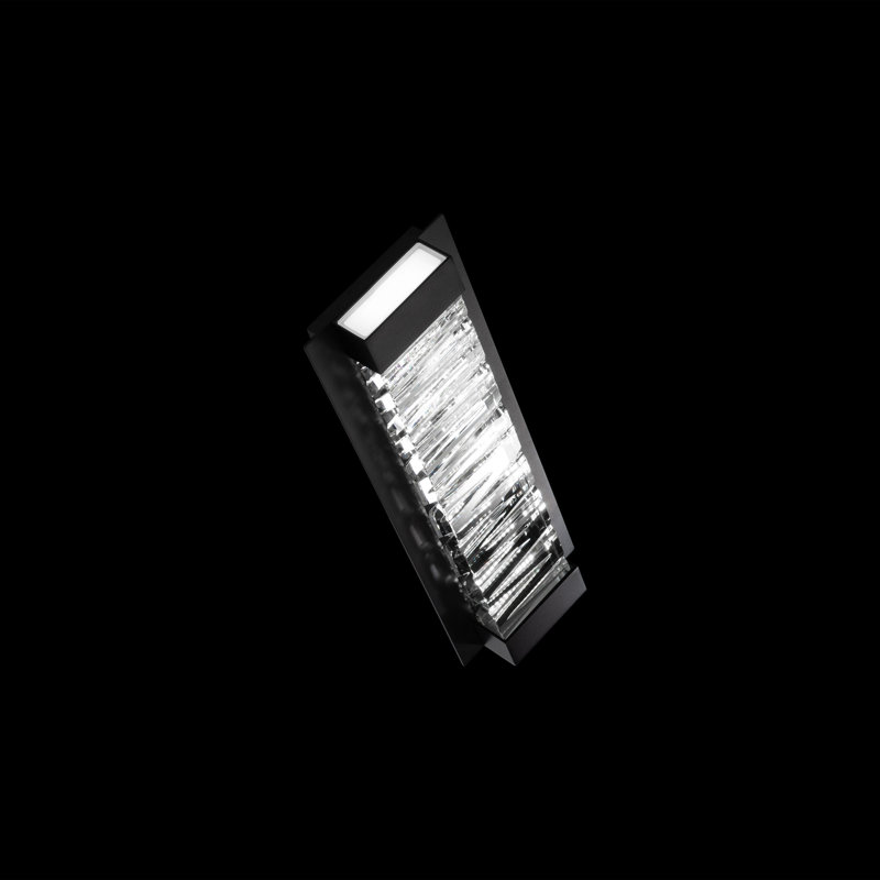 Echelon 1 - Light LED Flush Mounted Sconce, Black, 24H x 6.5W x 2.25D