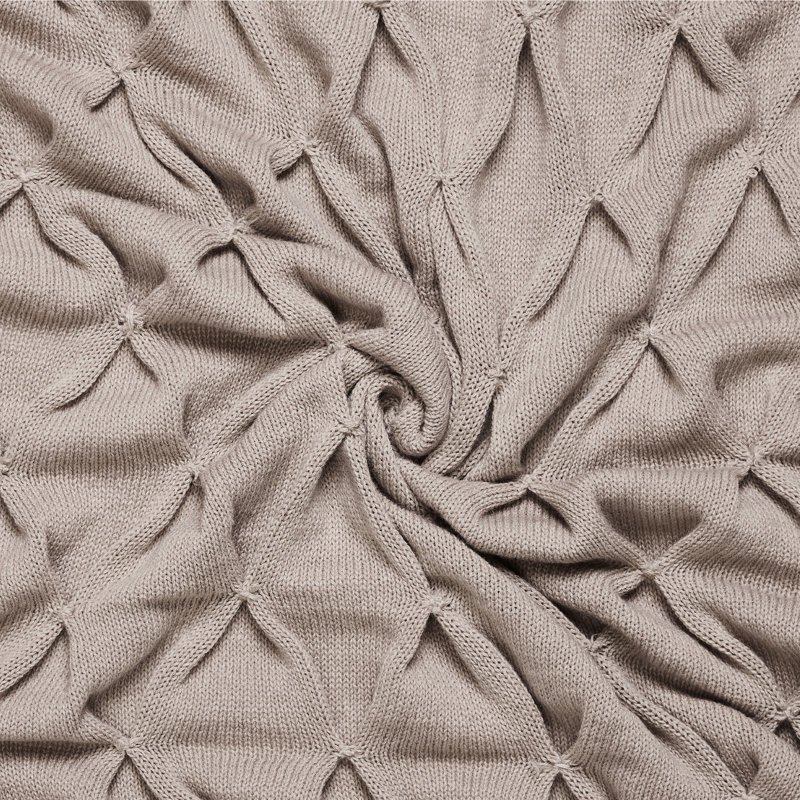  Embellished Throw, Khaki