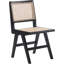 Chaise d'appoint à dossier plein en bois massif Abraxas-478732988