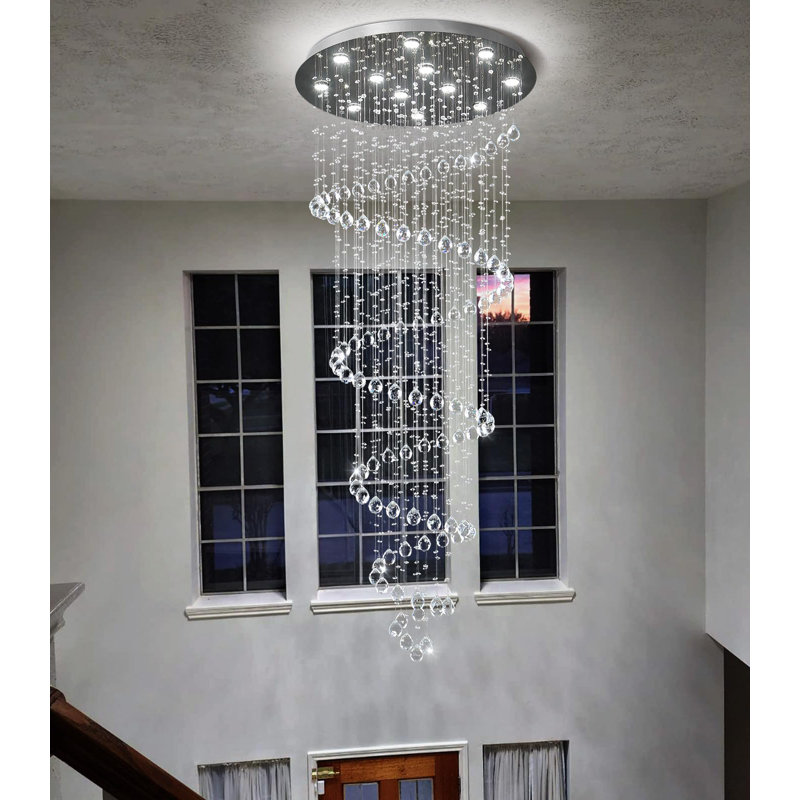Lustre Glam, Argent argent, H 78,7 po x l 31,5 po x P 31,5 po, 12