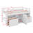 Sandin Kids Twin Loft Bed with Drawers-404917685