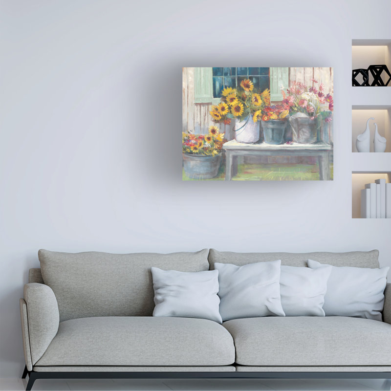 «Row Bench Bright» par Carol Rowan, H 35 po x l 47 po x P 2 po
