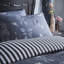 Bows Noir Cotton Blend Striped Duvet Cover Set-134515751