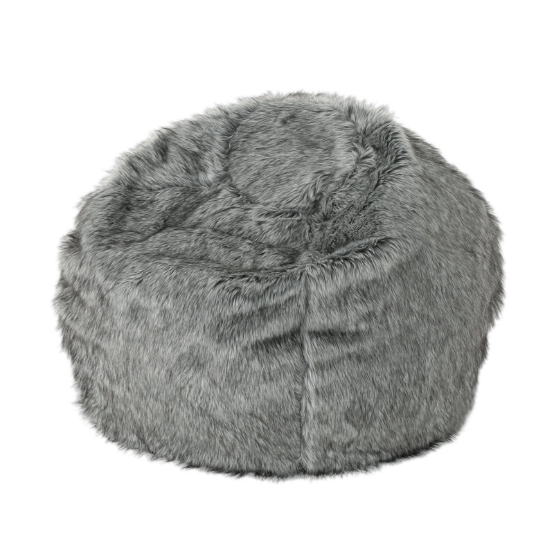 Laprovis Bean Bag Sofa, Dark Gray/Gray Streaks