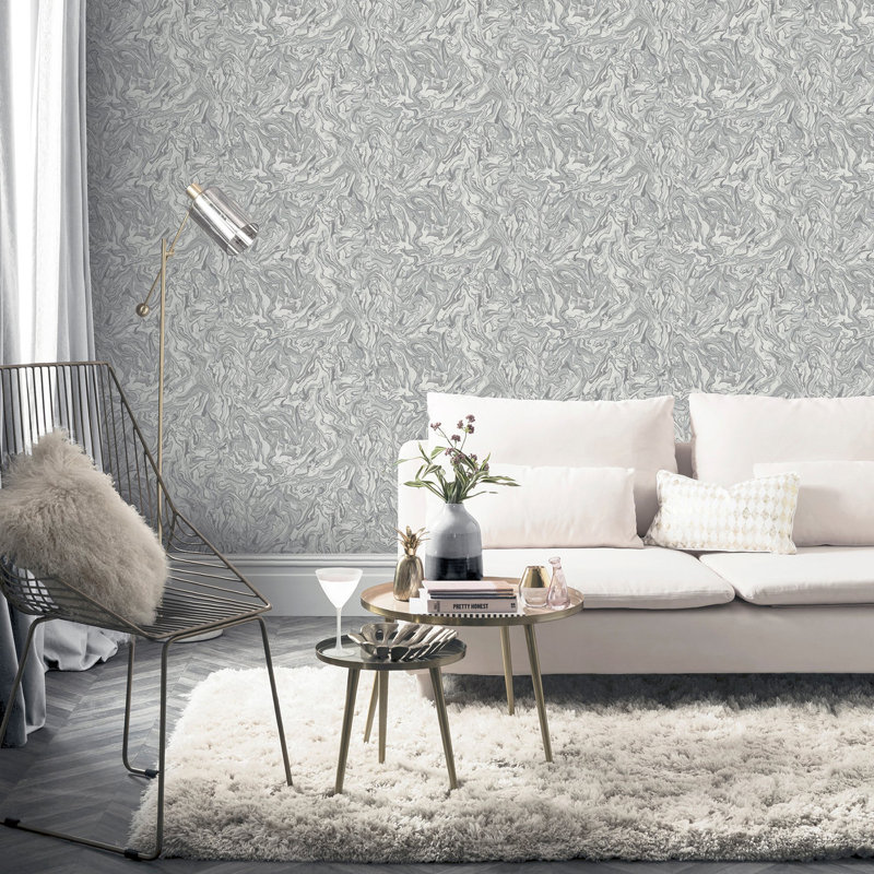 Osgood Wallpaper, Gray