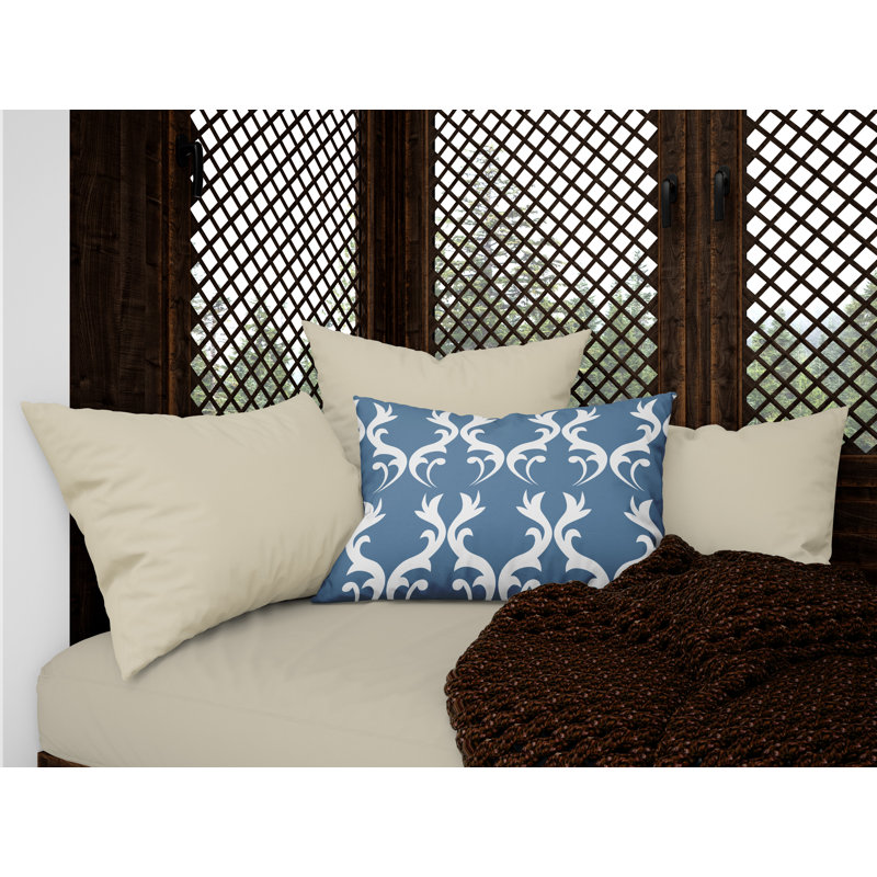 Housse et insert de coussin d'extérieur Galton, Bleu pigeon
