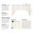 Francoise Solid Color Cotton Swag 72" Window Valance in Antique White