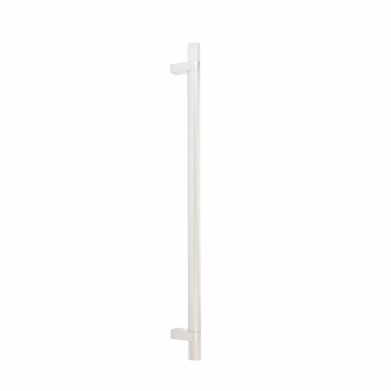 Poignée de meuble rectangulaire / émaillée 18 po Emtek Select, Nickel satiné, 18"