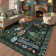 Kaldi Boho Washable Living Room Bedroom Area Rug Floral Large Non Slip Botanical Indoor Carpet