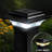 Imperial Aluminum Fence Post Cap Solar Light-9809731