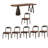6 - Person Solid Wood Solid Wood Top Three Leg Dining Set-98471512-125283240
