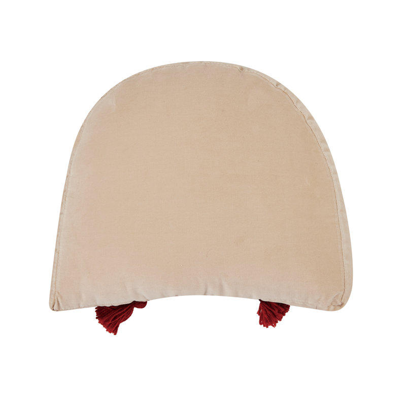 In Bloom Wool Hook Pillow with Tassels