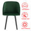 Jacalyn 47cm H Velvet Upholstered Side Chair-1704106334-1704106321