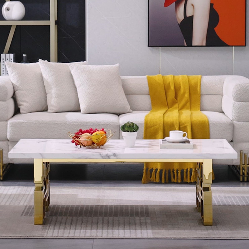 Wannie Marble Top Coffee Table