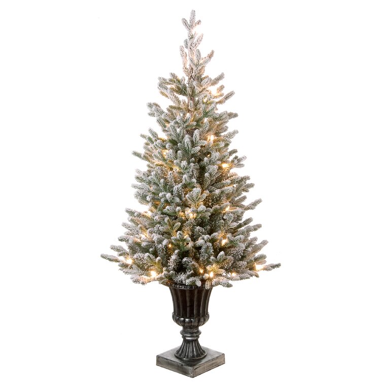 4' Green Fir Artificial Christmas Tree with 100 Clear Lights