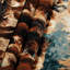 Tapisserie murale «Dogs Otterhound»-133647786
