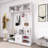 Hall Tree With 6 Hooks, Coat Hanger, Entryway Bench-114201720