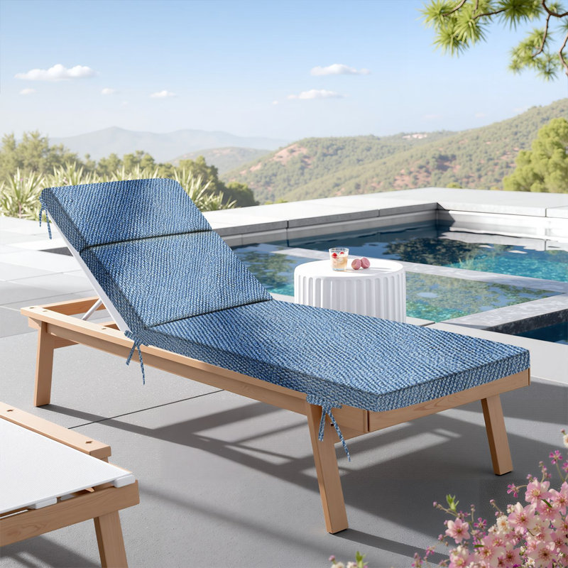 Coussin de chaise longue d'extérieur 3 po pour l'extérieur