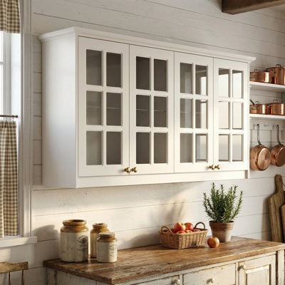 63"W Wall Mounted Pantry Cabinet