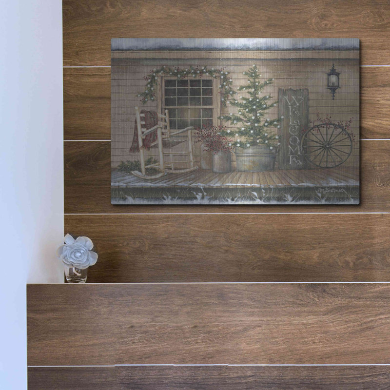 «Winter Country Porch» par Pam Britton, H 12 po x l 16 po