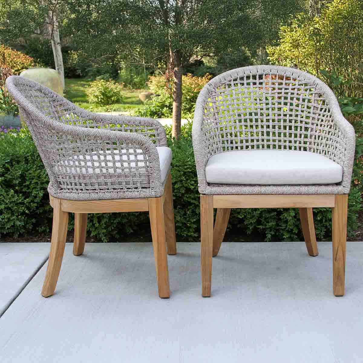 Akiva Patio Dining Armchair with Sunbrella® Cushions