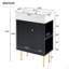 Meuble-lavabo 21,6 po, armoire combinée, meuble de rangement pour salle de bain, lavabo simple en céramique, rangement à droite-126271580