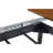 Walnut Oval Extendable Dining Table, MDF Top Modern Expandable Kitchen Table With Sturdy Metal Legs For Dining Room, Seats 6-10 People