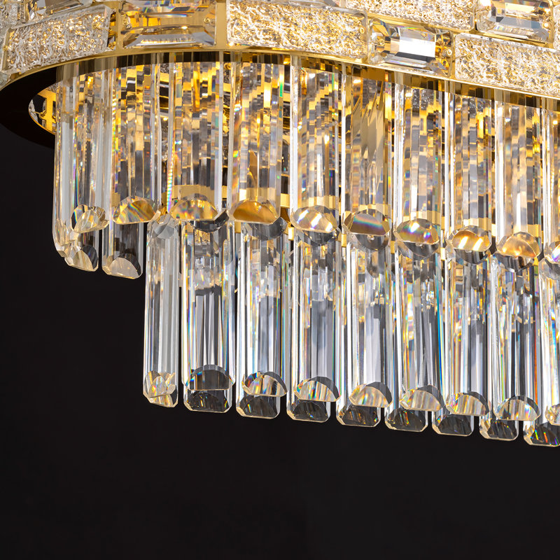 Lustre 36 niveaux à 5 niveaux, H 9,4 po x l 35,4 po x P 11,8 po