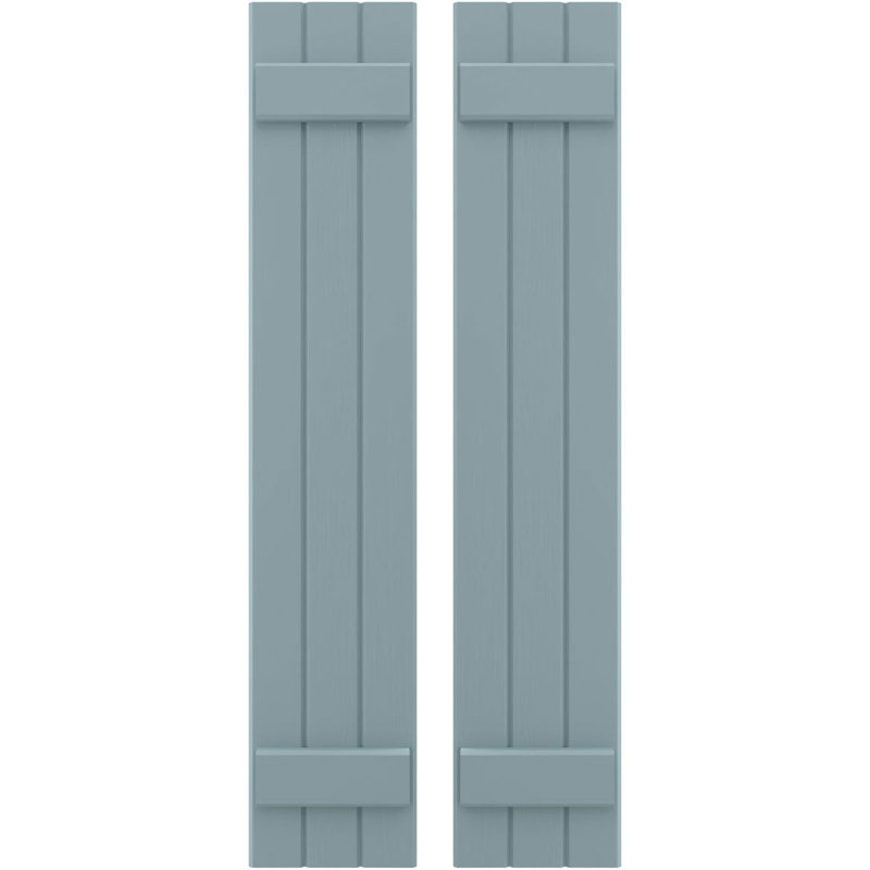 Volets de planche-n-lattes (par paire) Americraft (2 lattes), Bleu paisible, 10 1/2", 63"