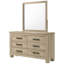 Commode 6 tiroirs avec miroir Sansome
