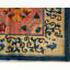 Antique Chinese Wool Pile Room Size Floral Pomegranate Design Pink Art Deco Rug