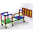 Buildable Play Structure Set with Wheels, Indoor and Outdoor