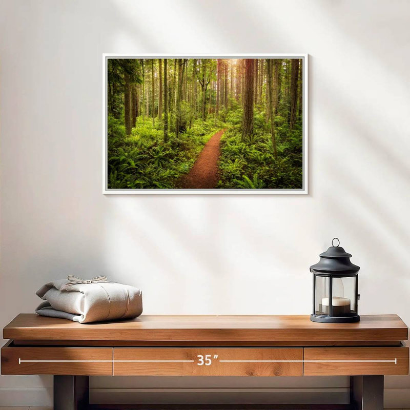 Washington Rainforest, Cadre flottant blanc, 19 po x 13 po
