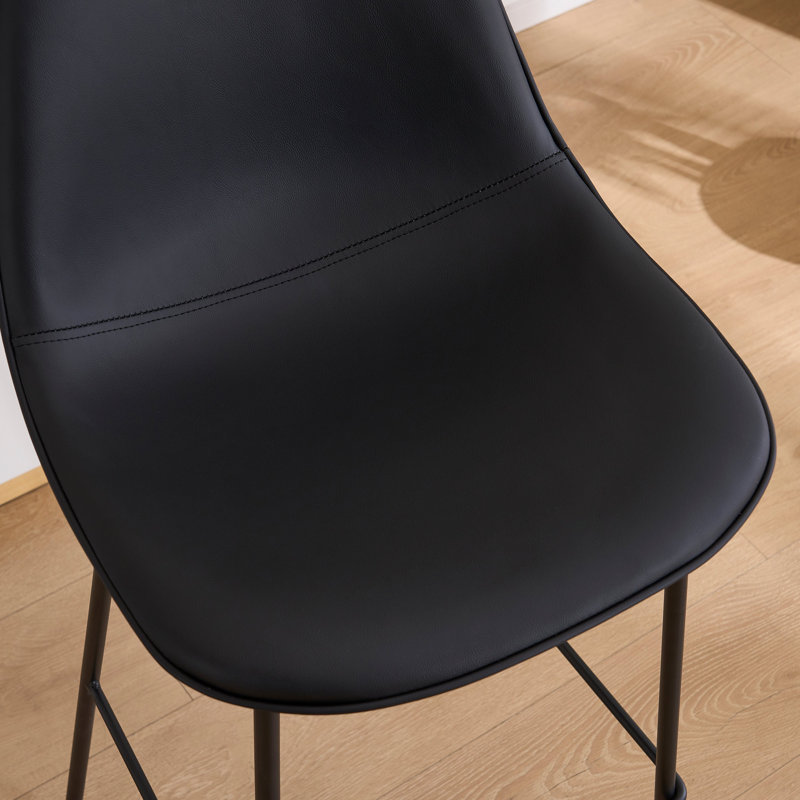 Hauteur de comptoir moderne Kavi avec coussin rembourré et pieds en métal, Tabouret de bar (siège d'une hauteur de 30 po)