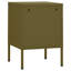 Airon 35cm W Steel Bedside Table-48621785