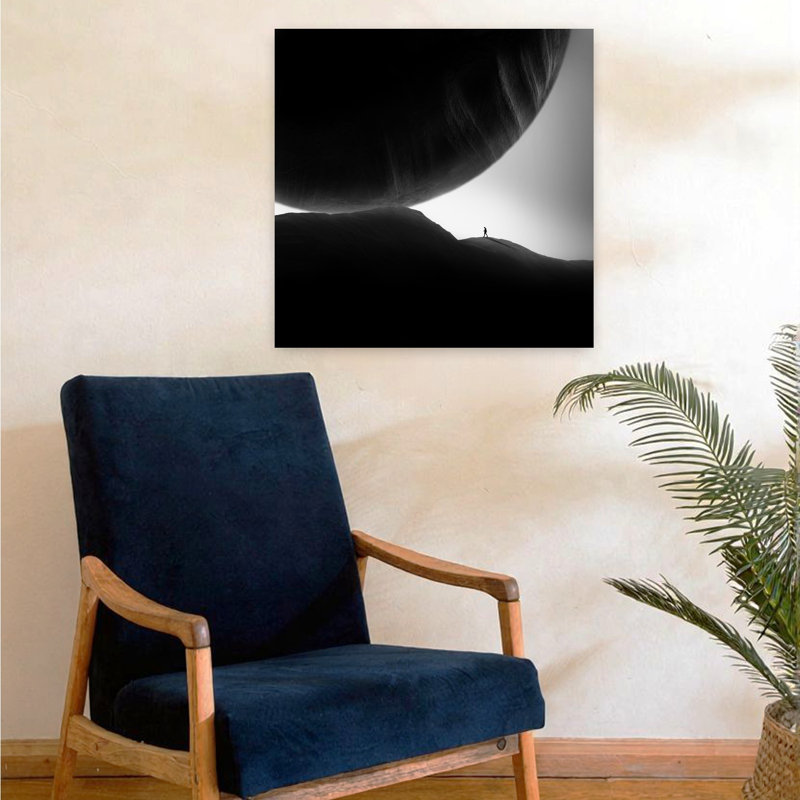 Art contemporain contemporain abstrait, H 24 po x l 24 po