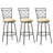 Lamoille Swivel Upholstered Adjustable Height Counter Stool with Metal Frame-798188682-761685685