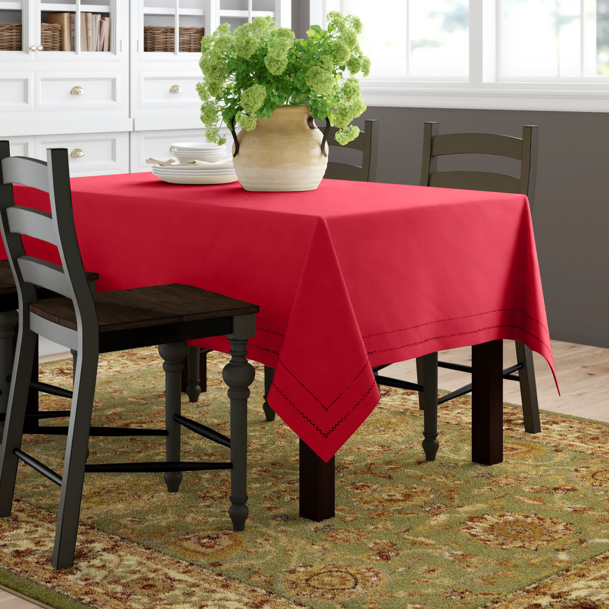 Modern Rectangle Tablecloth Ideas for Kitchen Table, Farmhouse Table C