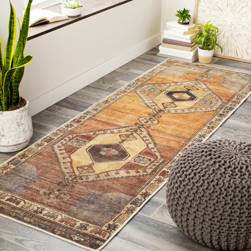 Lesia Washable Oriental Indoor Rug, Runner 2'7" x 7'3"