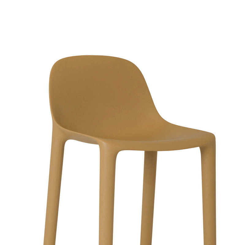 Broom Stool, White, Bar Stool (30" Seat Height)