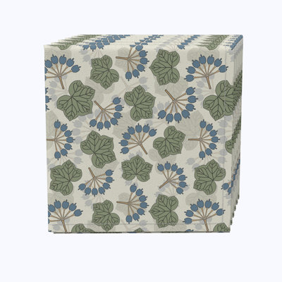 Cotton Floral Square Napkin