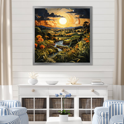 Countryside Pastoral Patchwork IV - Landscapes Canvas Wall Art