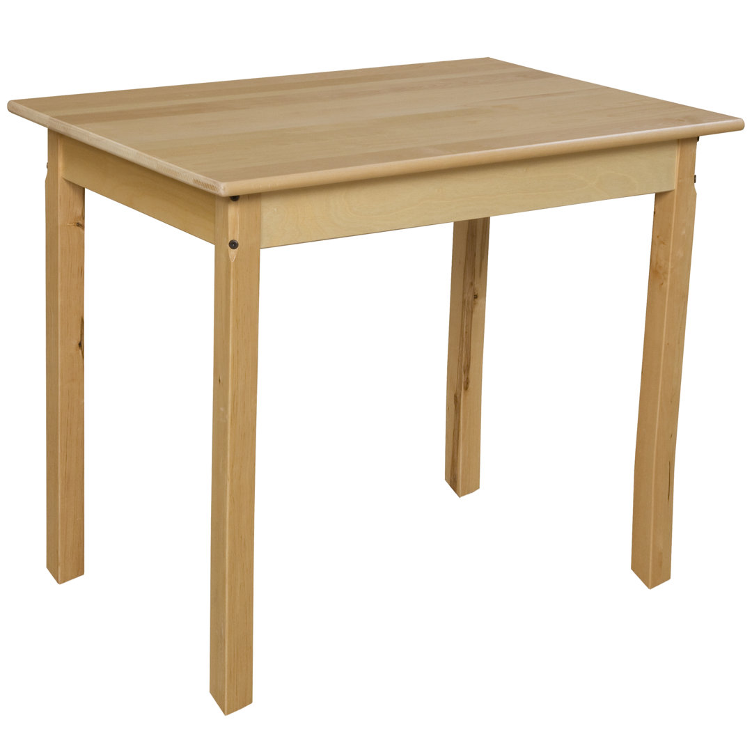 Solid Wood Rectangle 2 Students Activity Table Wood Designs 