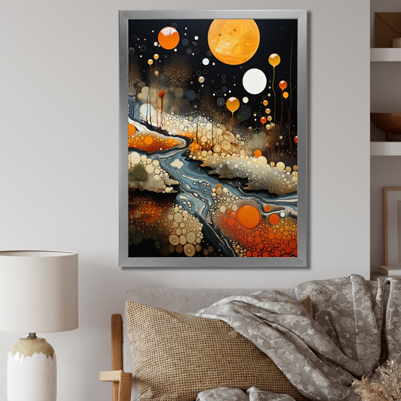 Collage Geyser Geotheral Wonders II sur toile, Cadre photo argenté, H 32 po x l 24 po x P 1 po