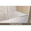 Corona 56–60"Wx60"H Frameless Single Sliding Shower Door with 1/4" Tempered Glass & Explosion-Proof Film-123252955
