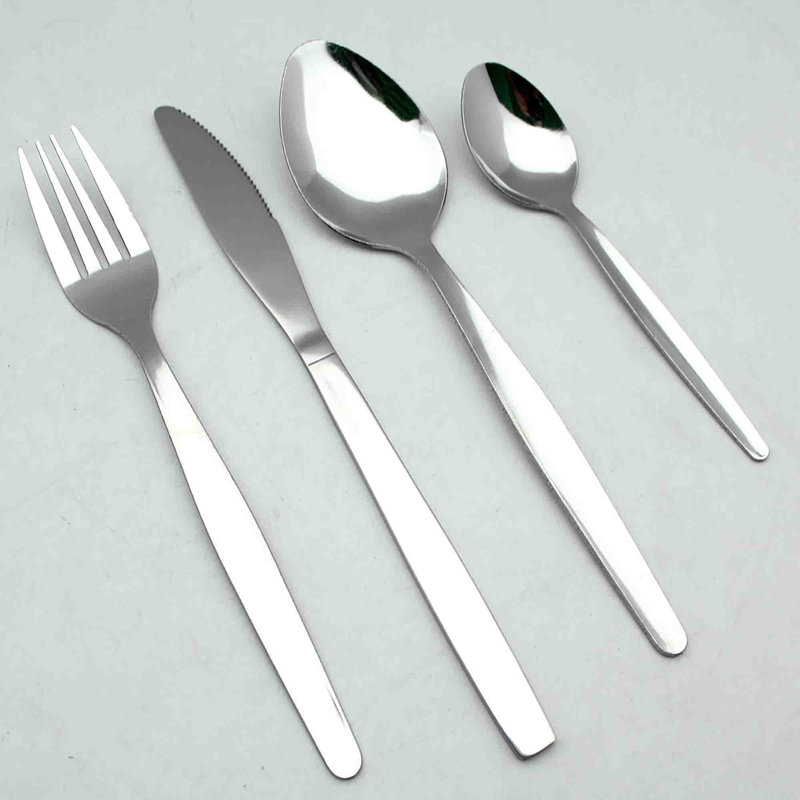 Latitude Run Alycea 24 Piece Stainless Steel Cutlery Set , Service for 6